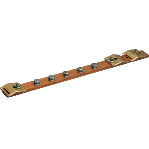 Hager Erdungsschiene,Univers CU 20x5mm,1-feld UZ010